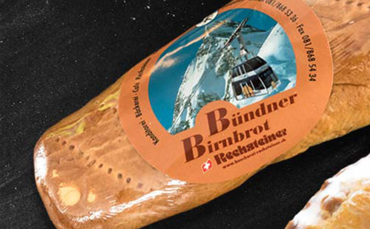 Samnaun Konditorei Bäckerei Rechsteiner Cafe - Bündner Birnbrot
